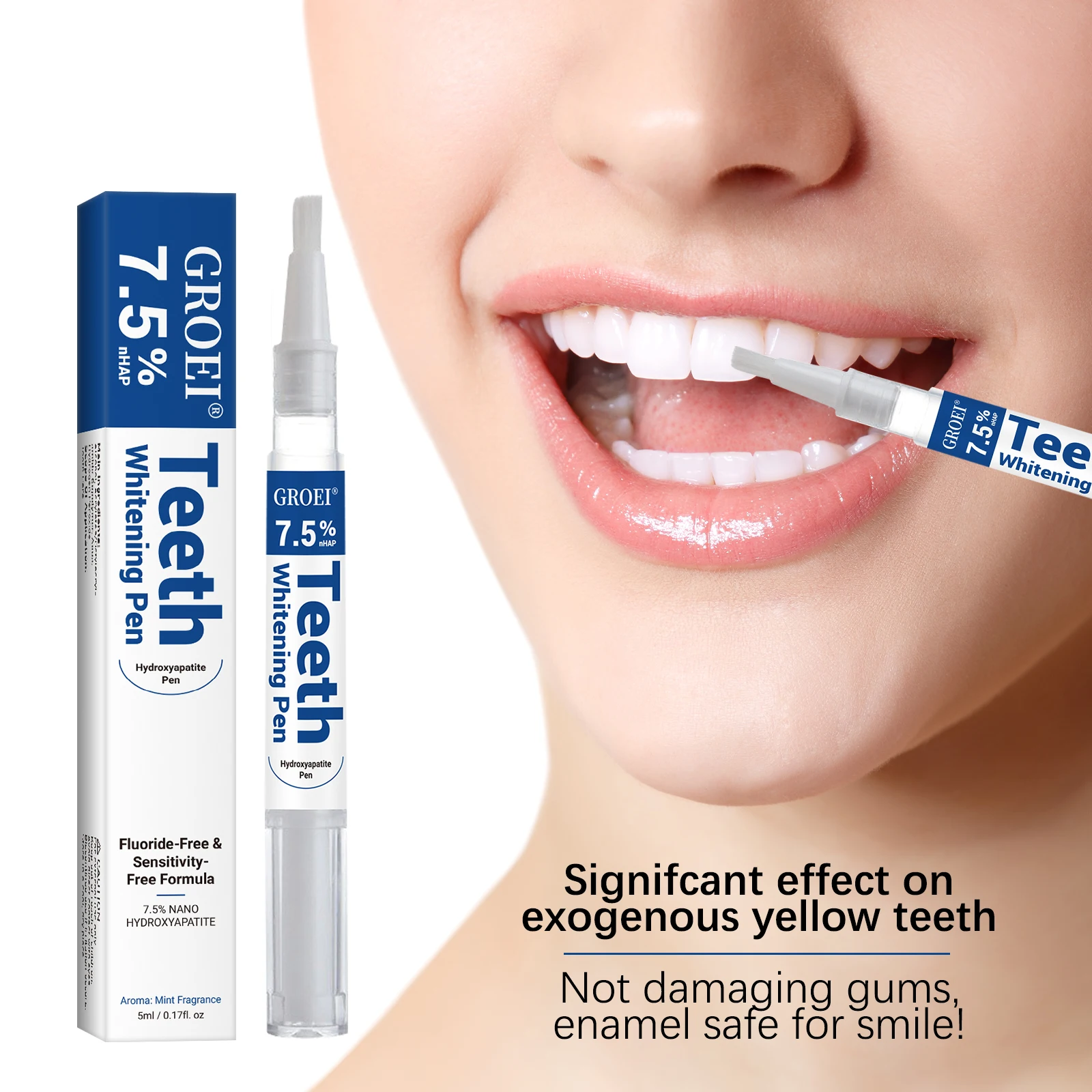 Teeth Whitening Diy - Гидроксипатитовая ручка для отбеливания зубов, ослепительная