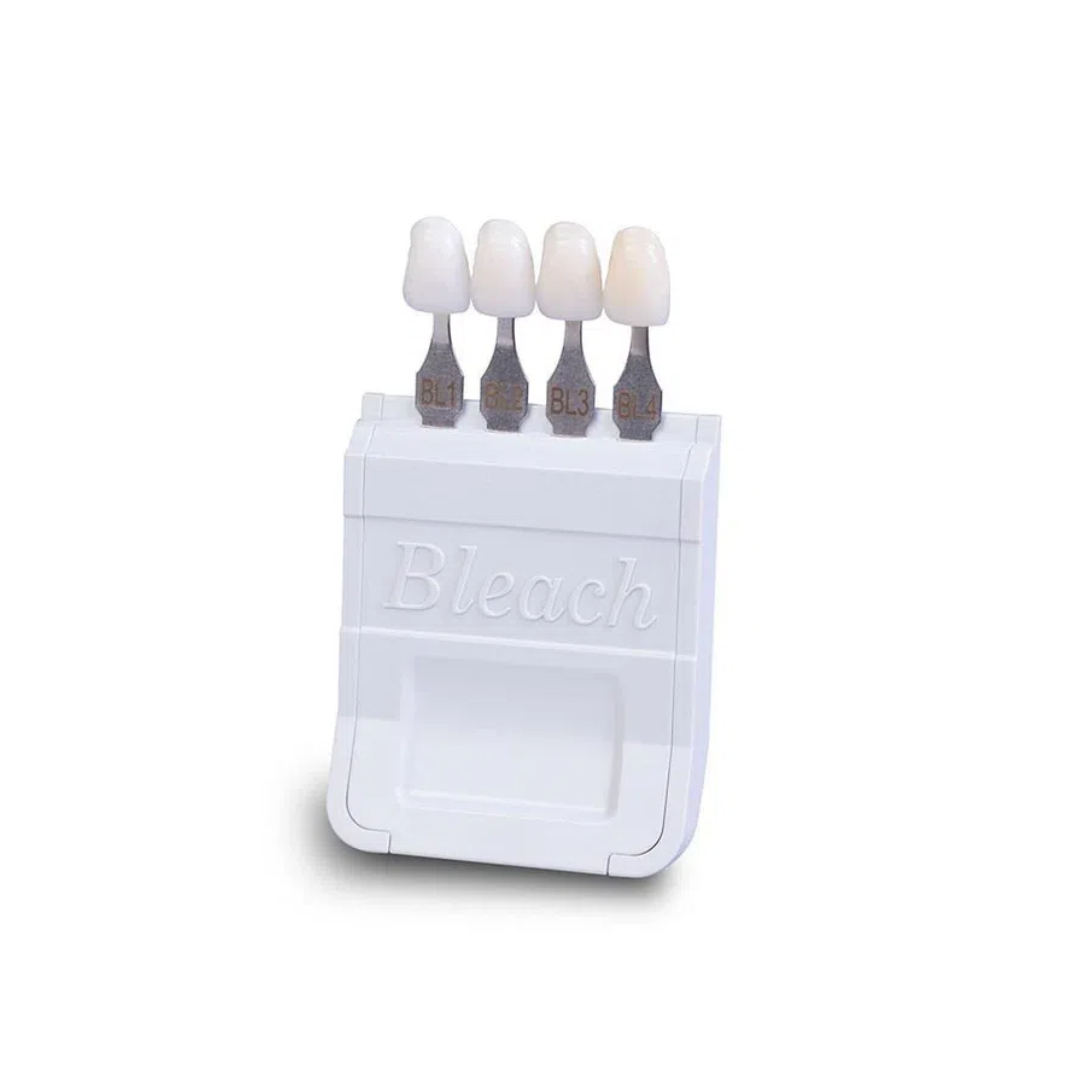 Teeth Whitening Shade Guide - 4-цветная стоматологическая отбеленная направляющая для отбеливания,