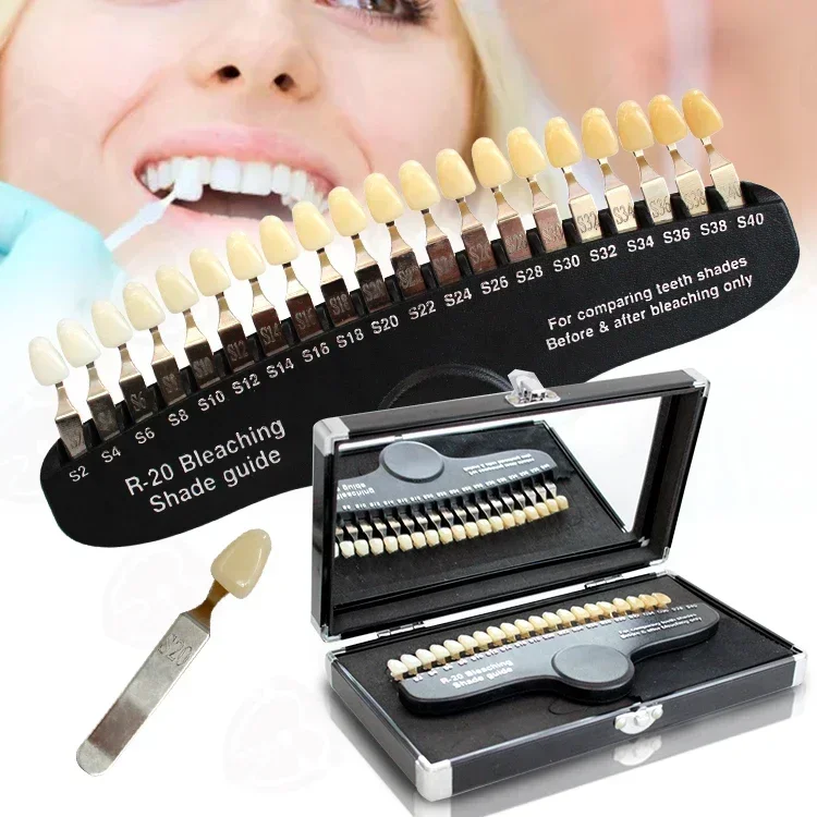 Teeth Whitening Shade Guide - Профессиональные отбеливающие зубы, отбеливающие направляющие для