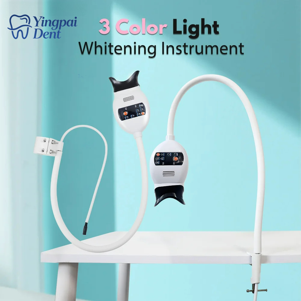 Teeth Whitening Professional - Регулируемая 3-цветная LED-лампа для отбеливания зубов,