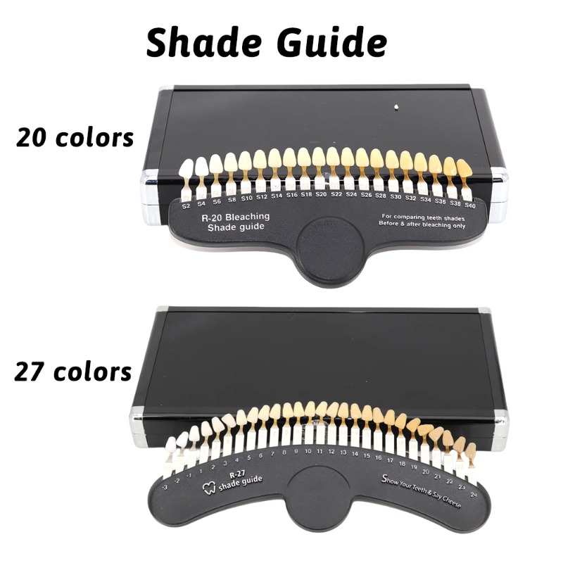 Teeth Whitening Shade Guide - 20/27 цветов 3D стоматологическая лаборатория отбеливатель