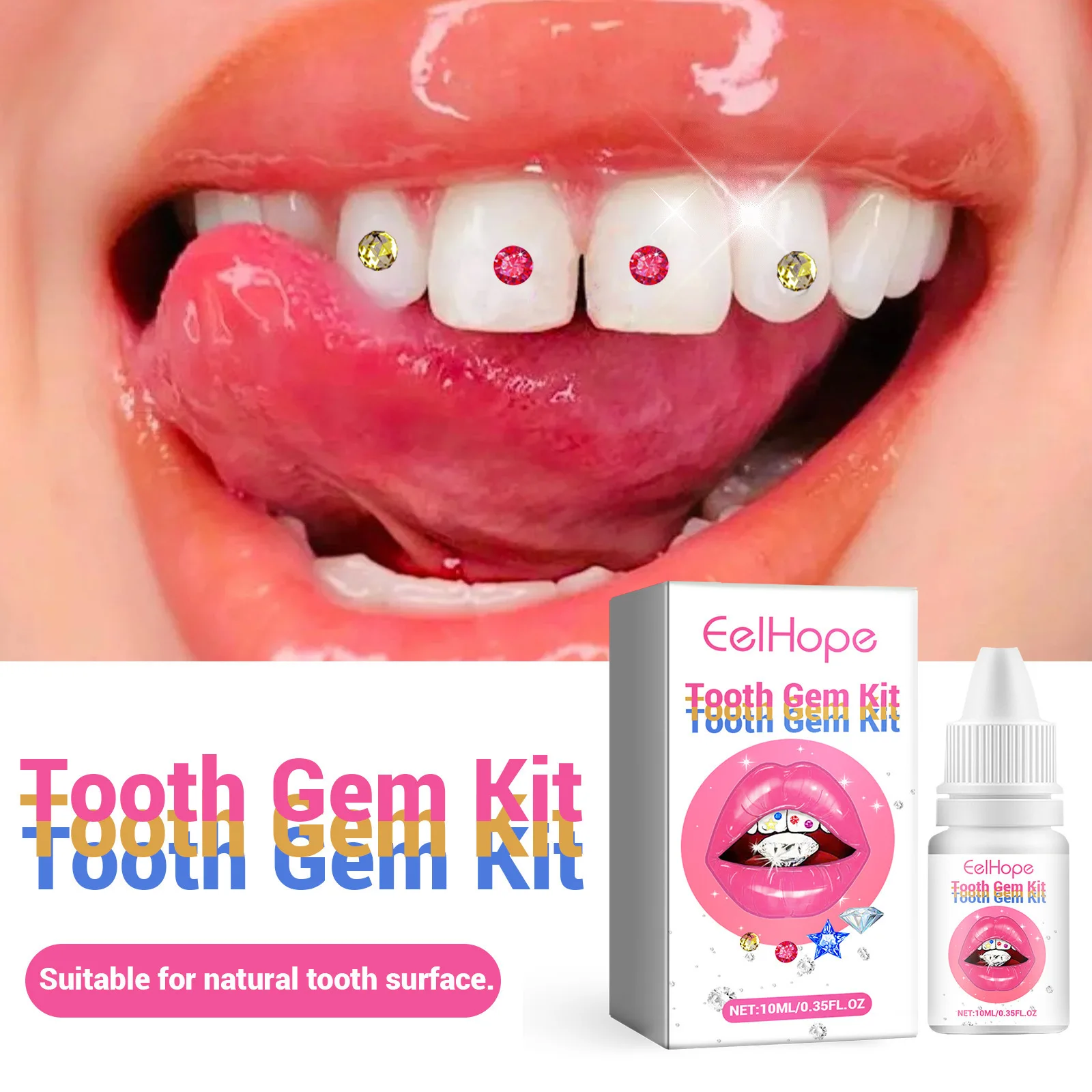 Набор для украшения зубов: DIY – обзор и цена Teeth Whitening Kit With Light