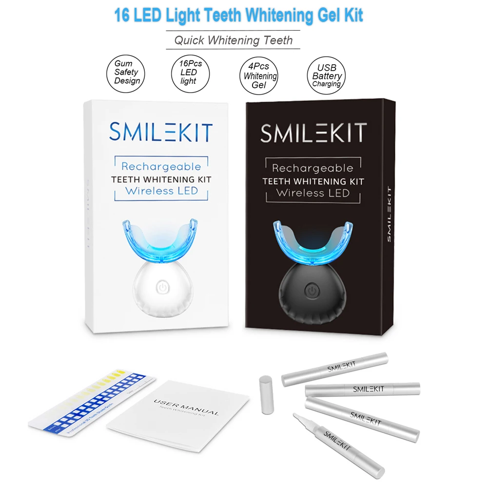 Набор для отбеливания зубов, м – обзор и цена Teeth Whitening Kit With Light